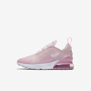 Nike Air Max 270 - Fiatalabb Gyerek Utcai Cipő - Rózsaszín/Rózsaszín/Fehér